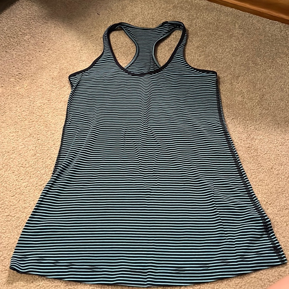 Lululemon racerback stripe tank top, size 6